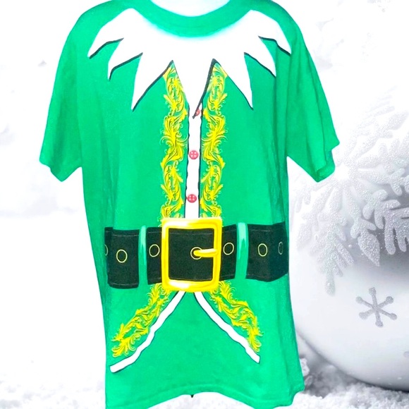 T-Shirt & Jeans Other - Christmas Elf Green T-shirt Men Large Santa’s Helper